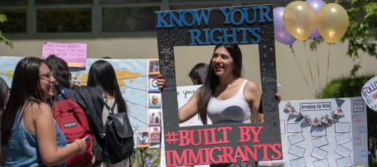SF State students demonstrate advocacy for immigrant rights